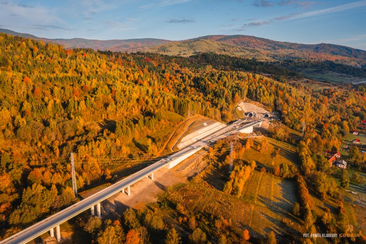 Budowa drogi ekspresowej S1. Portale tunelu. Fot. Paweł Klarecki/GDDKiA